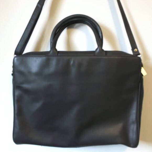 Visconti Genuine Leather Black Messenger/Briefcase/Laptop Bag - Picture 4 of 15